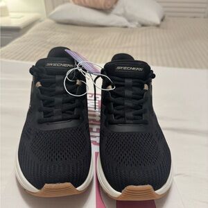 Skechers Women's Black and White Sneakers